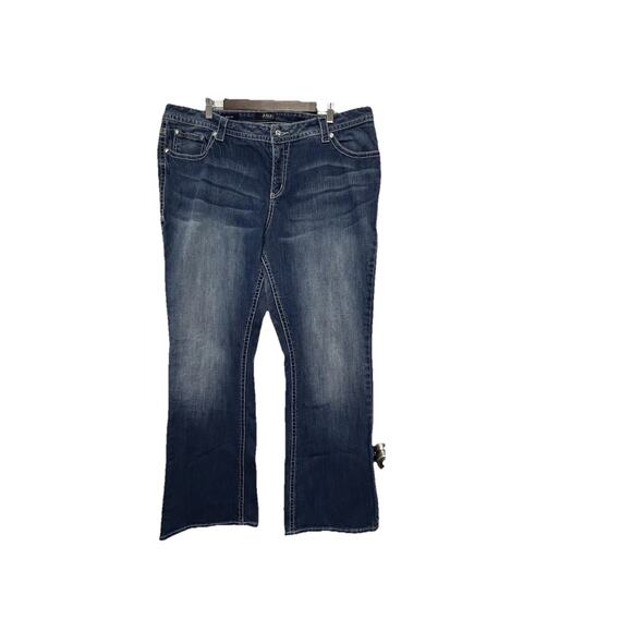 A.N.A Bootcut Blue Denim Trouser Jeans Women’s Size 22W Waist 40 Inseam 31 - Picture 1 of 10